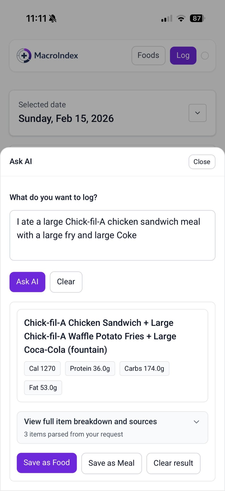 Voice command, scan, and Ask AI features
